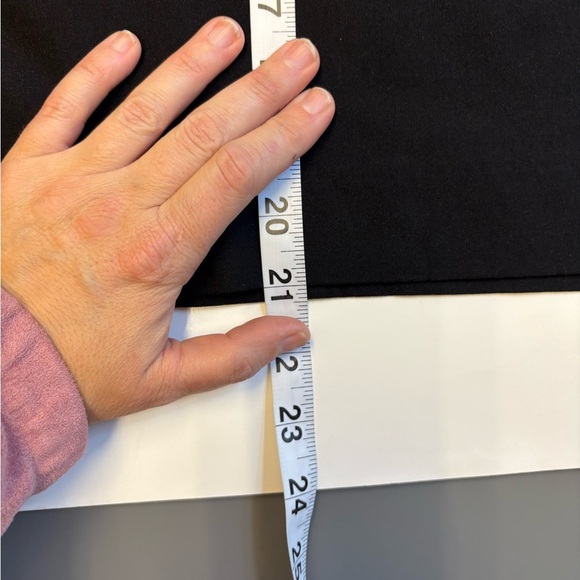 Studio Point Black above the knee stretchy Pencil Skirt for Work women's size M - Picture 6 of 7